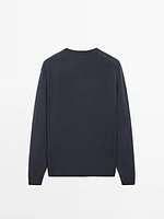 Pull en maille de cachemire à col rond
