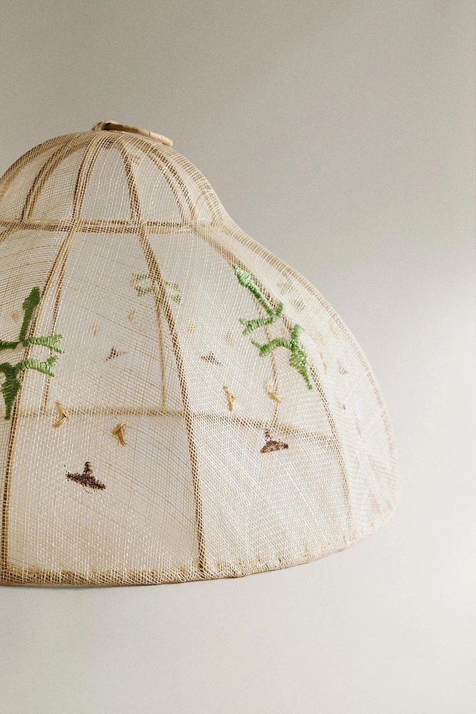 EMBROIDERED SISAL MESH DOME