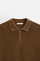 PURL KNIT POLO