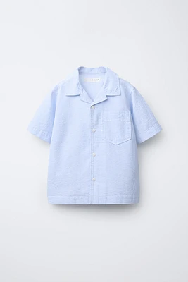 SEERSUCKER STRIPE SHIRT