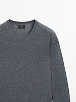 100% linen fine knit sweater