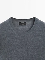 100% linen fine knit sweater