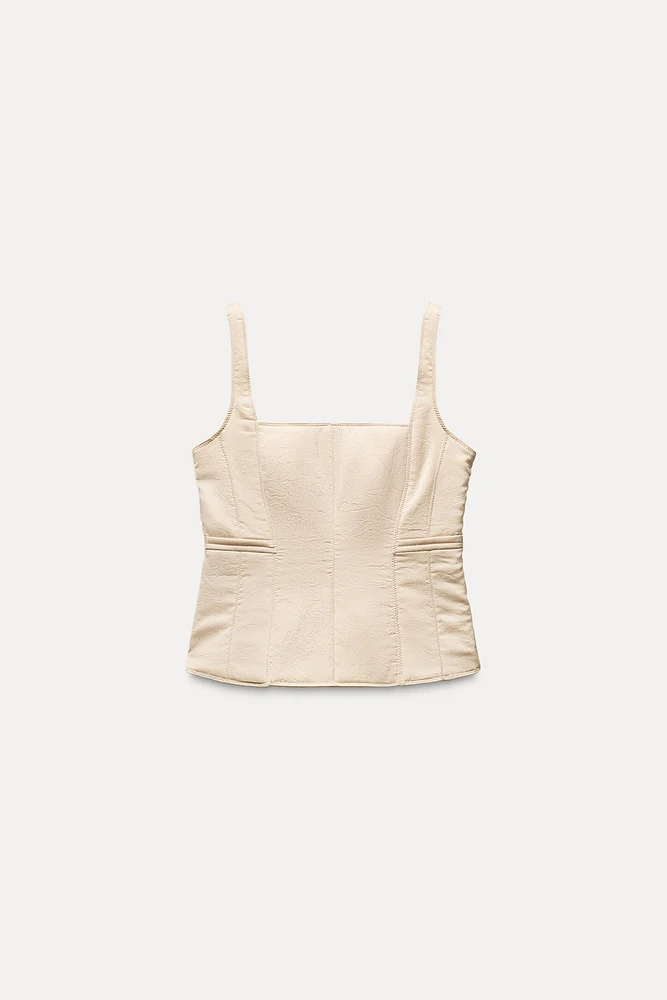 TOP BUSTIER MATELASSÉ