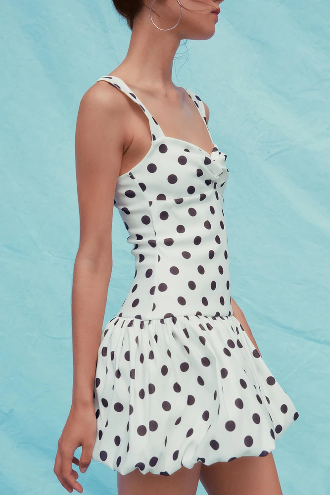 POLKA DOT BALLOON DRESS