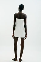 ROBE COURTE NŒUD DÉCOR DORÉ