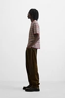 STRIPED KNIT T-SHIRT