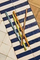 SET OF SPIRAL GLASS STRAWS (SET OF 4)