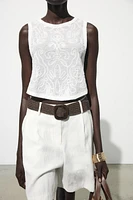 EMBROIDERED TOP