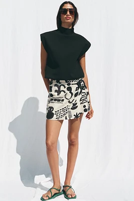 MINI-JUPE IMPRIMÉE BOUCLE