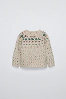 JACQUARD KNIT SWEATER