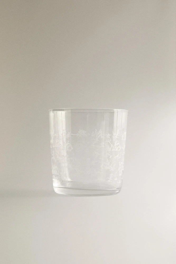 TRANSFER GLASS TUMBLER