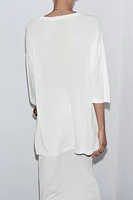 TOP OVERSIZE EN MAILLE