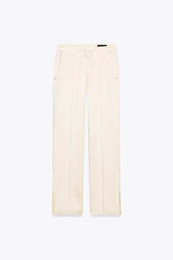 PANTALON SATINÉ FENTES ZW COLLECTION