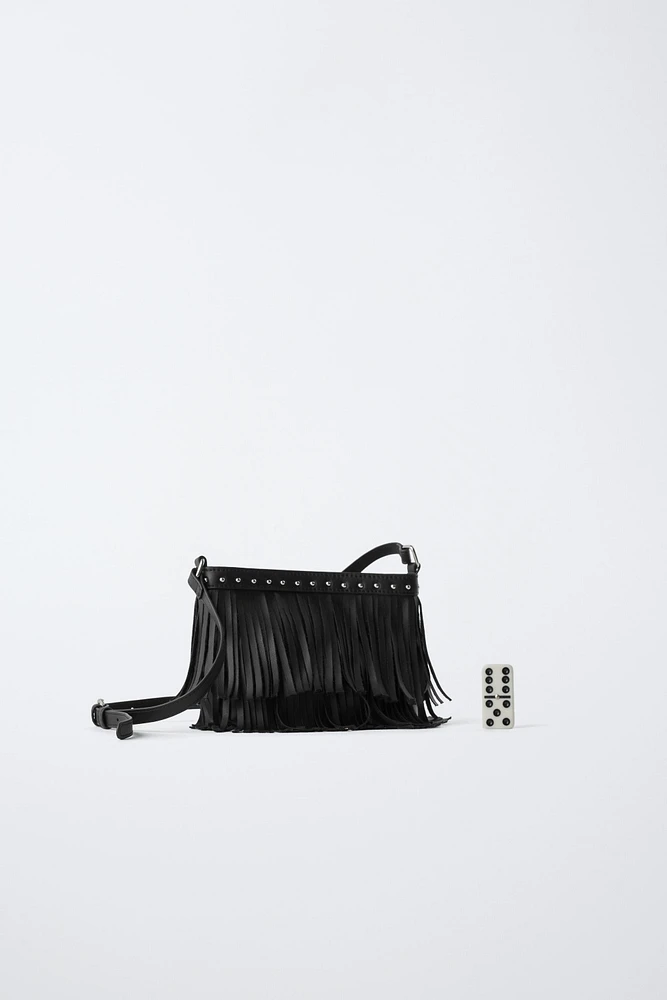 FRINGED CROSSBODY BAG