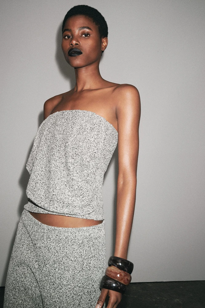 TOP BUSTIER BOUCLÉ