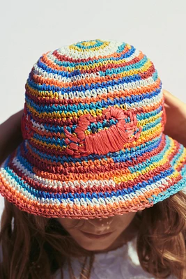 MULTICOLORED BRAIDED CRAB HAT