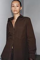 CHEMISE EN POPELINE À POCHE ZW COLLECTION