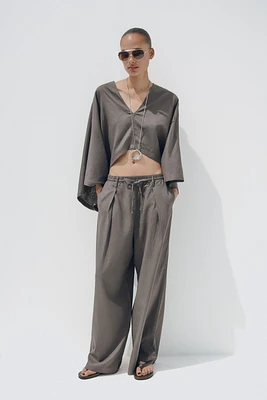 ASYMMETRIC CAPE KIMONO