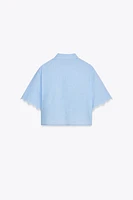 EMBROIDERED SHORT SHIRT