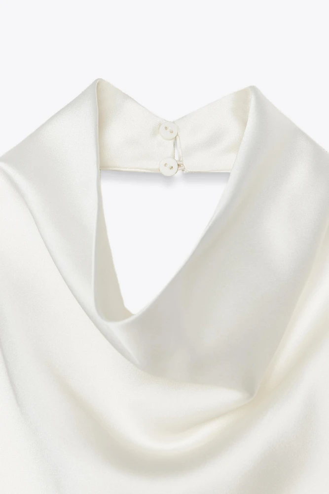 TOP HALTER SATINÉ