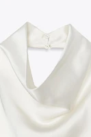 TOP HALTER SATINÉ