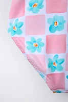 1-6 ANS/ MAILLOT DE BAIN FLEURS