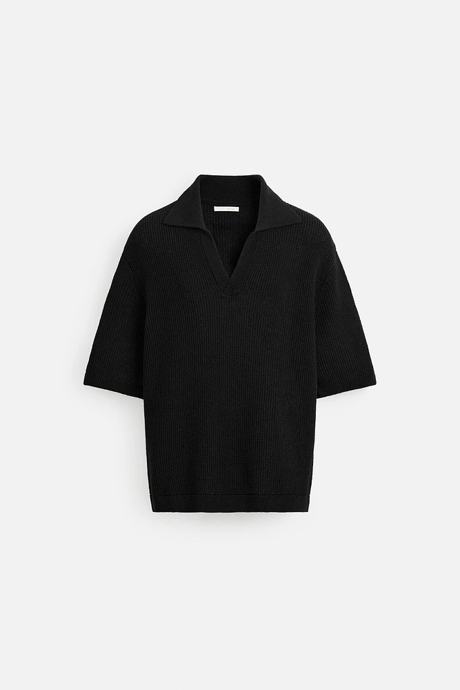 POLO EN MAILLE STRUCTURÉE