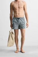 MAILLOT DE BAIN COURT À IMPRIMÉ FLORAL