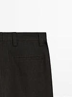 Pantalon à pince en serge 100 % lin - Limited Edition