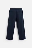 RELAXED FIT COTTON LINEN PANTS