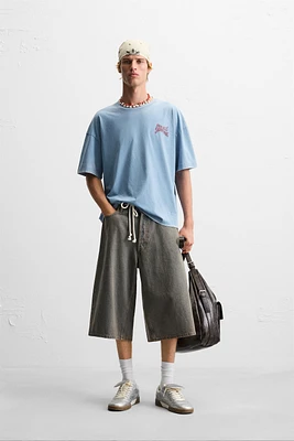T-SHIRT IMPRIMÉ DÉLAVÉ