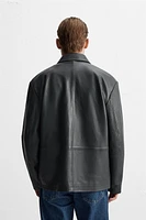 POCKET LEATHER JACKET