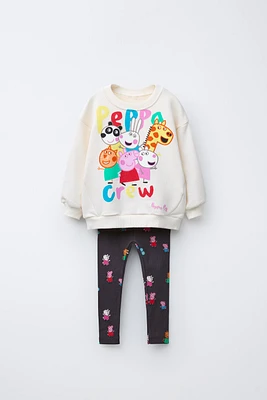 ENSEMBLE SWEAT ET LEGGING RIB IMPRIMÉ PEPPA PIG™