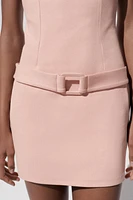 BELTED MINI DRESS