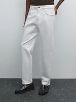 Slim fit denim trousers