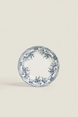 FLORAL EARTHENWARE SIDE PLATE