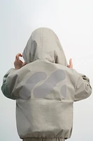 BLOUSON À CAPUCHE AVEC LOGO