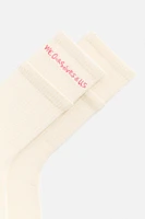 TEXT JACQUARD SOCKS