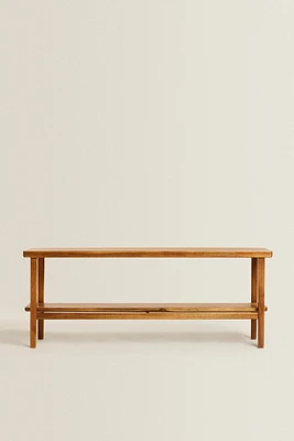 ACACIA WOOD DOUBLE BENCH