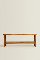 ACACIA WOOD DOUBLE BENCH