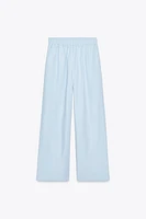 PANTALON LARGE TAILLE ÉLASTIQUE