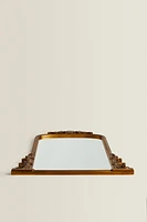 GOLDEN WOODEN WALL MIRROR