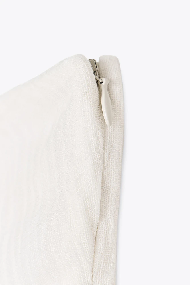 100% LINEN MIDI SKIRT ZW COLLECTION