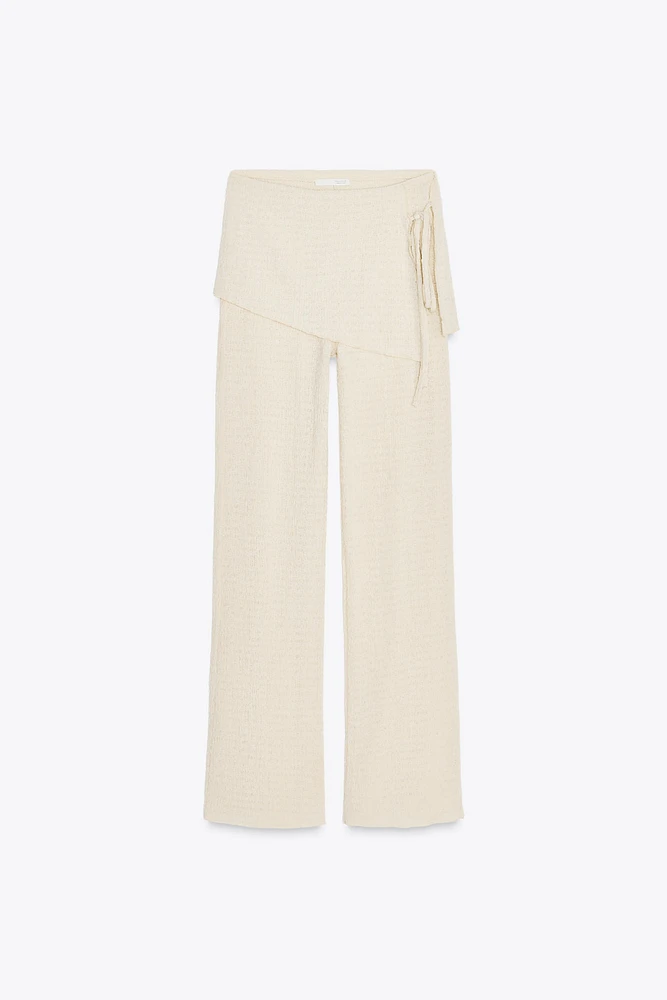 PANTALON PARÉO NŒUDS TEXTURÉ