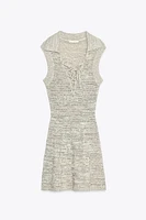 SHORT DRESS WITH TIES