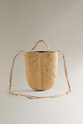 MINI SAC CABAS TRESSÉ NŒUDS