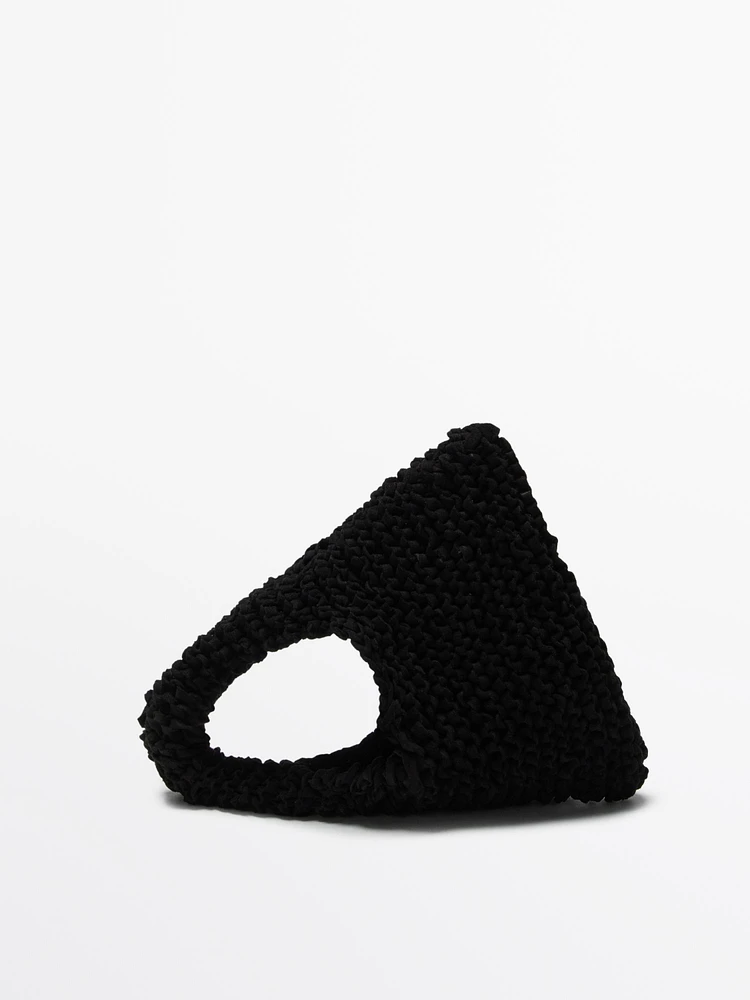Mini split suede crochet bag - Limited Edition