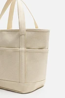 WOVEN SHOPPER BAG