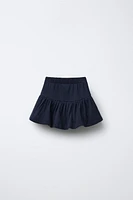 BALLOON PIQUÉ KNIT SKIRT