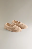 FURRY BALLET SLIPPERS